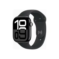 APPLE Watch Series 10 GPS 46mm Jet Black Aluminium Case with Black Sport Band - M/L