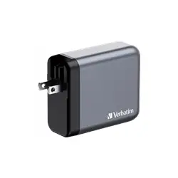 VERBATIM GNC-140 GaN Charger 140W with 2xUSB PD 140W 1xUSB PD 20W 1x USB-A QC 3.0 EU/UK/US