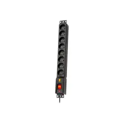 LESTAR listwa przeciwprzepięciowa LXARM 810, 3L, PDU, 5m, czarna