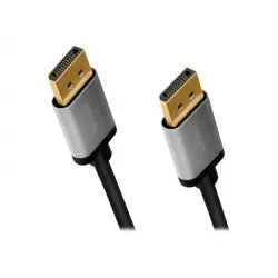 LOGILINK CDA0103 Kabel DisplayPort DP/M do DP/M 4K/60 Hz aluminium czarny/szary 5m