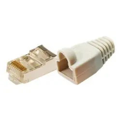 LOGILINK MP0011 LOGILINK - Wtyki RJ45 FTP kat.5e z osłonką - szare 100szt.