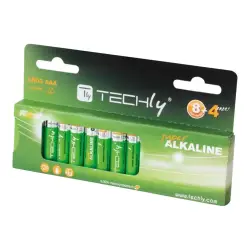 TECHLY Baterie alkaliczne 1.5V AAA LR03 12 sztuk