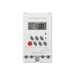 QOLTEC 50629 Elektroniczny programator czasowy PC0629 na szynę DIN / LCD