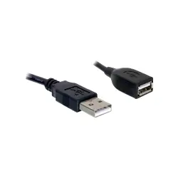 DELOCK 82457 Delock Przedłużacz USB AM-AF 2.0, 15cm, czarny