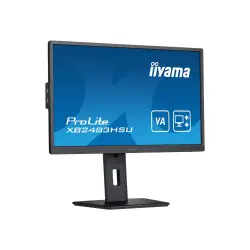 IIYAMA XB2483HSU-B5 24inch VA FHD Business 250cd/m2 4ms 15cm Height Adj. Stand Pivot HDMI DP USB-HUB Speakers
