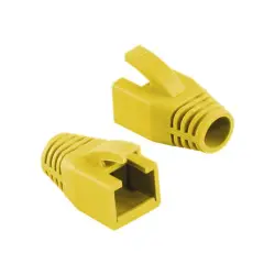 LOGILINK MP0035Y LOGILINK - Osłonki wtyku RJ45 Cat.6, kol. żółty - 50szt.