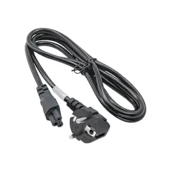 AKYGA Kabel zasilający do notebooka AK-NB-01A koniczynka CCA IEC C5 CEE 7/7 250V/50Hz 1.5m