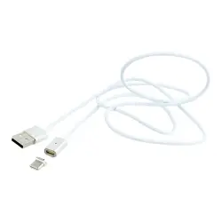 GEMBIRD CC-USB2-AMUCMM-1M Gembird kabel USB-C magnetyczny, blister, srebrny, 1m