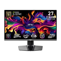 MSI MPG 272URX QD-OLED 26.5inch UHD 240hz 0.03ms 2xHDMI2.1 DP2.1 USB C PD98W 2xUSB Pivot