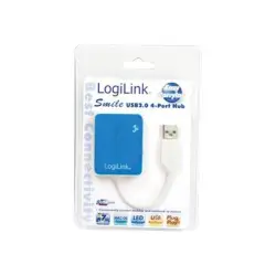 LOGILINK UA0136 LOGILINK - HUB USB 4 portowy Smile niebieski