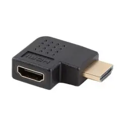 LANBERG adapter HDMI - HDMI M/F 4K kątowy prawo czarny