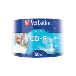 VERBATIM 43794 CD-R Verbatim 50pcs, 700MB, 52x, wrap INKJET PRINTABLE