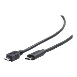 GEMBIRD CCP-USB2-MBMCM-1M Gembird kabel USB-C >micro USB 1m, czarny