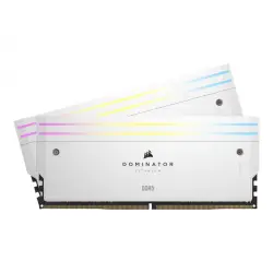 CORSAIR DOMINATOR TITANIUM RGB 32GB 2x16GB DDR5 6400MT/s DIMM Unbuffered 32-40-40-84 Std PMIC XMP 3.0 White Heatspreader 1.4V