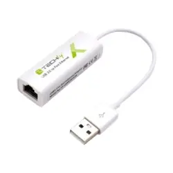 TECHLY Karta Sieciowa Adapter USB-A 2.0 na RJ45 10/100Mbps