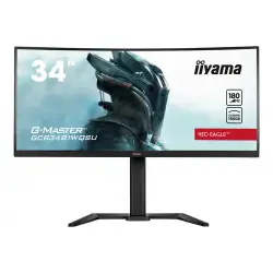 IIYAMA GCB3481WQSU-B1 G-Master Red Eagle 34inch UW VA Curved 1500R UWQHD 180Hz 500cd/m2 0.3ms 2xHDMI 2xDP 4xUSB 3.2 HDR400 Speakers