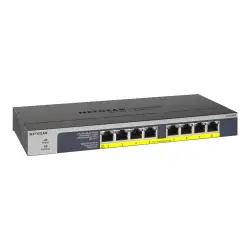 NETGEAR GS108PP-100EUS Netgear 8-PT PoE+ Gigabit Switch Metal Budget PoE 123W (GS108PP)