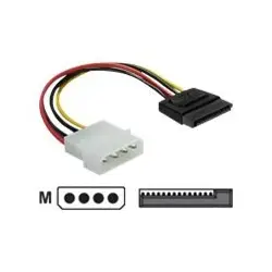 DELOCK 60112 Delock kabel SATA zasilający HDD (M) > Molex(M) 6cm