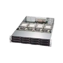 SUPERMICRO Chassis Black 2U SC829H LP w/ R. 1600W PWS