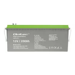 QOLTEC 53079 Akumulator żelowy Deep Cycle 12V 200Ah