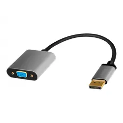 LOGILINK CDA0109 Adapter DisplayPort DP/M na VGA/F 1080p/60 Hz aluminium czarny/szary 0.15m