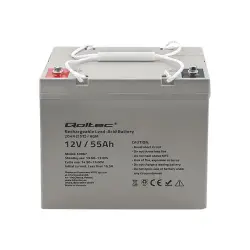 QOLTEC 53067 AGM battery 12V 55Ah max. 825A