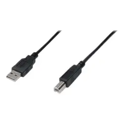 ASM AK-300102-010-S ASSMANN Kabel połączeniowy USB 2.0 HighSpeed Typ USB A/USB B M/M czarny 1m