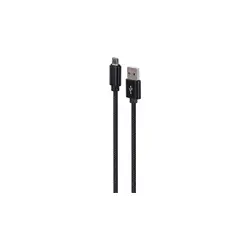 GEMBIRD Kabel USB - Micro USB w oplocie tekstylnym wtyki w osłonie metalowej 1.8m Czarny