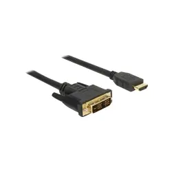 DELOCK 85583 Delock kabel DVI(M) - HDMI(M) 1,5m, czarny