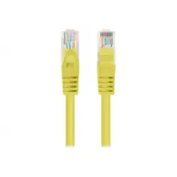 LANBERG Patchcord Cat.6 UTP 0.25m yellow 10-pack