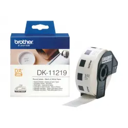 BROTHER DK11219 Taśma Brother ROUND PAPER 1 / 2 LABEL 12MM X 12MM X 1 200