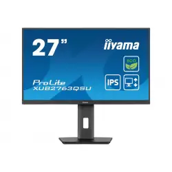 IIYAMA XUB2763QSU-B1 Green Choice 27inch IPS WQHD 100Hz 350cd/m2 2ms HDMI DP 2xUSB 3.2 SpeakersFreeSync 15cm Height Adj. Stand