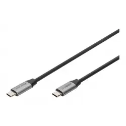 DIGITUS Kabel połączeniowy USB 3.0 PREMIUM 4K 60Hz 60W/5Gbps Typ USB C/USB C M/M czarny 1m