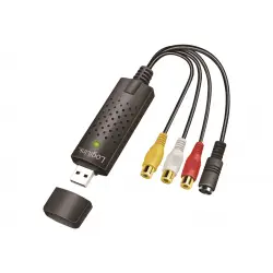 LOGILINK VG0030A Grabber USB 2.0 A/V USB A/M na 3inch + miniDIN5/F czarny