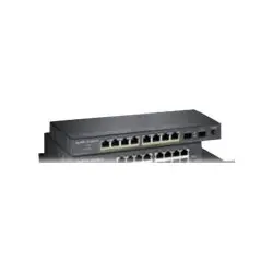 ZYXEL GS1100-10HP-EU0101F Zyxel GS1100-10HP 10-port GbE Unmanaged PoE Switch (8x Gig LAN, 2x SFP) PoE 130W