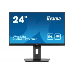 IIYAMA XUB2497HSN-B2 24inch IPS FHD 100Hz 300cd/m2 1ms HDMI DP DP Out 3xUSB 3.2 USB C 7.5W LAN Speakers 15cm Height Adj. Stand