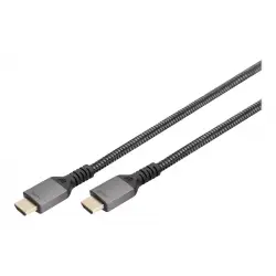 DIGITUS Kabel PREMIUM połączeniowy HDMI 2.1 Ultra HighSpeed 8K60Hz UHD Typ HDMI A/A M/M czarny 1m