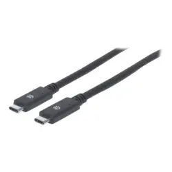 MANHATTAN USB-C 3.1 Gen1 USB C/USB C M/M 2m czarny