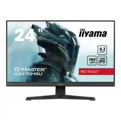 IIYAMA G2470HSU-B6 G-Master Red Eagle 24inch Fast IPS FHD FreeSync Premium 180Hz 1100:1 300cd/m2 0.2ms HDMI DP 4xUSB Black Speakers