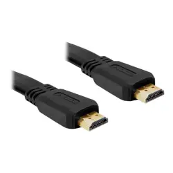 DELOCK 82669 Delock kabel HDMI V1.4 M/M płaski, 1m, czarny