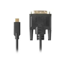 LANBERG Kabel USB-C M ->DVI-D 24+1 M 1m czarny