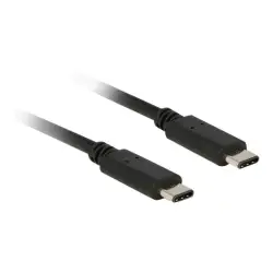 DELOCK 83673 Delock Kabel USB Type-C 2.0 męski > USB Type-C 2.0 męski 1m czarny