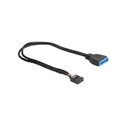 DELOCK 83281 Delock kabel/przedłużacz USB 2.0 płyta główna(F) > USB 3.0 płyta główna(M),0.3m