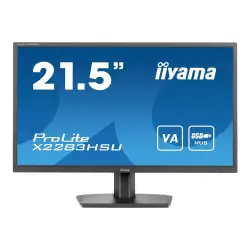 IIYAMA X2283HSU-B1 21.5inch VA-panel 1920x1080 250cd/m2 1ms HDMI DP USB 2x2.0 Speakers