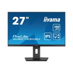 IIYAMA XUB2793HSU-B7 27inch IPS FHD 100Hz 300cd/m2 1ms HDMI DP 2xUSB 2.0 Speakers 15cm Height Adj. Stand