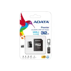 ADATA AUSDH32GUICL10-RA1 ADATA karta pamięci micro SDHC 32GB Class 10 UHS-I (50 MB/s ,MAX IOPS)+ Adapter