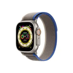 APPLE Watch Ultra GPS + Cellular 49mm Titanium Case with Blue/Gray Trail Loop - S/M