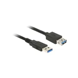DELOCK 85054 Delock Kabel Przedłużacz USB 3.0 AM-AF, 1m, czarny