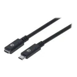 MANHATTAN 355230 Manhattan Kabel USB-C 3.1 Gen2, USB C/USB C M/F 50cm czarny