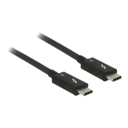 DELOCK 84844 Delock Kabel Thunderbolt 3 (40 Gb/s) USB-C wtyk M>M pasywny, 0.5m, 5A, czarny